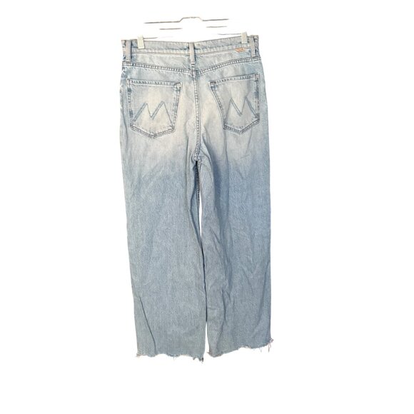 Mother Womens Tomcat Blue Denim Jeans Ripped Distressed Size 30 - Picture 3 of 5